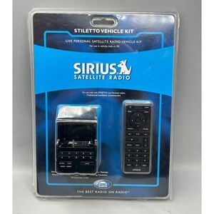 Sirius Stiletto Vehicle Kit SLV1 Portable Satellite Radio Dock Remote - Sealed